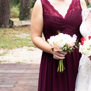 Bill Levkoff Bridesmaid Wine Dress